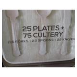 (D-4) 4 Boxes of Bamboo Plates and ...