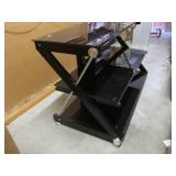 (FS) Black Glass TV Stand 39" W x 2...