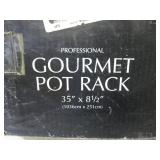 (D-1) Professional Gourmet Pot Rack...