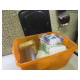(CLR) Tote with Lid Full of Misc...