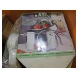 (CLR) Tote with Lid Full of Misc...