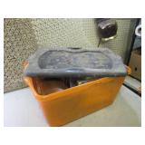 (CLR) Tote with Lid Full of Misc...