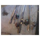 (CLR) Lot of Assorted Fishing Rods ...
