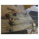(CLR) Lot of Assorted Fishing Rods ...
