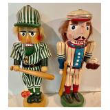 2 Baseball Themed Nutcrackers