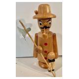 3 Carved Wood Smokers