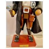 Holzkunst Christian Ulbricht Wyatt Earp and Davey Crockett Nutcrackers