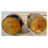 2 Small Wooden Figurines