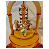 Ornate Wooden Candle Holder and a Music Box