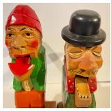 2 Carved Wooden Nutcrackers