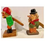 2 Carved Wooden Nutcrackers