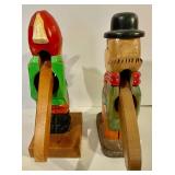 2 Carved Wooden Nutcrackers