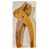 4 Carved Wood Nutcrackers
