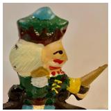 Magnificent Metal Nutcracker with a Wooden Base