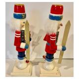2 Carved Wood Candle Holders
