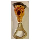 Carved Wood Wine and Bottle Opener