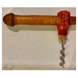 Carved Wood Wine and Bottle Opener