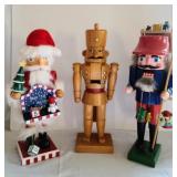 Set of three Festive Nutcrackers