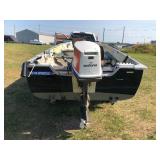 1972 Mirrorcraft 14ft Aluminum Boat with 25hp Johnson - Fishing boat with LOTS of fishing add-ons NO RESERVE