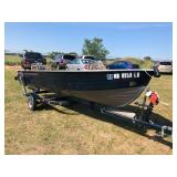 1972 Mirrorcraft 14ft Aluminum Boat with 25hp Johnson - Fishing boat with LOTS of fishing add-ons NO RESERVE