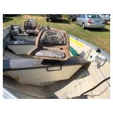 1972 Mirrorcraft 14ft Aluminum Boat with 25hp Johnson - Fishing boat with LOTS of fishing add-ons NO RESERVE
