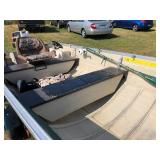 1972 Mirrorcraft 14ft Aluminum Boat with 25hp Johnson - Fishing boat with LOTS of fishing add-ons NO RESERVE