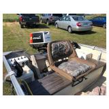 1972 Mirrorcraft 14ft Aluminum Boat with 25hp Johnson - Fishing boat with LOTS of fishing add-ons NO RESERVE