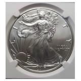 2017-W AMERICAN SILVER EAGLE MS69 NGC WEST POINT MINT