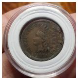 1879 INDIAN HEAD CENT VF DETAILS IN AIRTITE