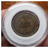 1879 INDIAN HEAD CENT VF DETAILS IN AIRTITE