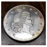 1 TROY OZ. .999 FINE SILVER 1981 WORLDWIDE MINT