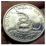 1 TROY OZ. .999 FINE SILVER DON