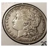 1890-S MORGAN SILVER DOLLAR