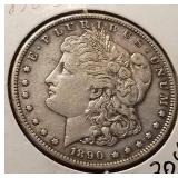 1890-S MORGAN SILVER DOLLAR