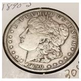 1890-S MORGAN SILVER DOLLAR