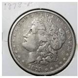1878 7 TAIL FEATHERS REV OF 78 MORGAN SILVER DOLLAR