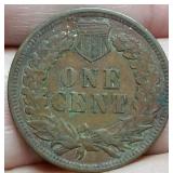 1904 INDIAN HEAD CENT XF DETAILS IN AIRTITE