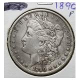 1890 MORGAN SILVER DOLLAR