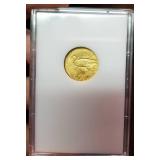 1914-D US $2.50 GOLD INDIAN BU-UNC IN CASE