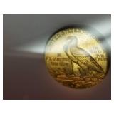 1914-D US $2.50 GOLD INDIAN BU-UNC IN CASE