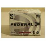 325 Federal Automatch .22 LR 40 Gr Ammo