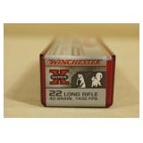 100 Winchester Super-X .22 LR 40 Gr Copper Plated HP Ammo