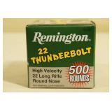 500 Remington 22 Thunderbolt .22 LR RN Ammo