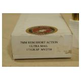 20 Custom Load 7mm Rem Short Action Ultra Mag 175 Gr SP Ammo