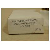 20 Custom Load 7mm Win Short Mag 162 Gr Hornady SST Ammo