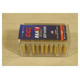 50 CCI Maxi Mag .22 WMR 40 Gr TMJ Ammo
