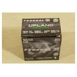 25 Federal Upland 20 Gauge 2-3/4" Steel 7-1/2 Shot Shotshells