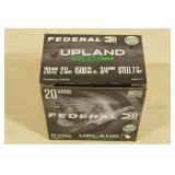 25 Federal Upland 20 Gauge 2-3/4" Steel 7-1/2 Shot Shotshells