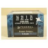 25 Federal Game-Shok 16 Gauge 2-3/4" 7-1/2 Shot Shotshells