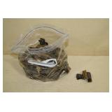 43 Brass Tone Double Demountable Cabinet Hinges